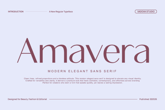 Amavera Font for Modern Typography Projects