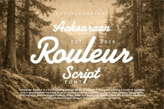 Aaksaraan Rouleur Font: Styling Kinetic Typography