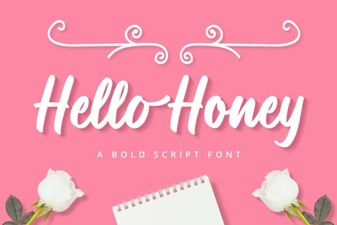Hello Honey Font for Creative Projects & Designs